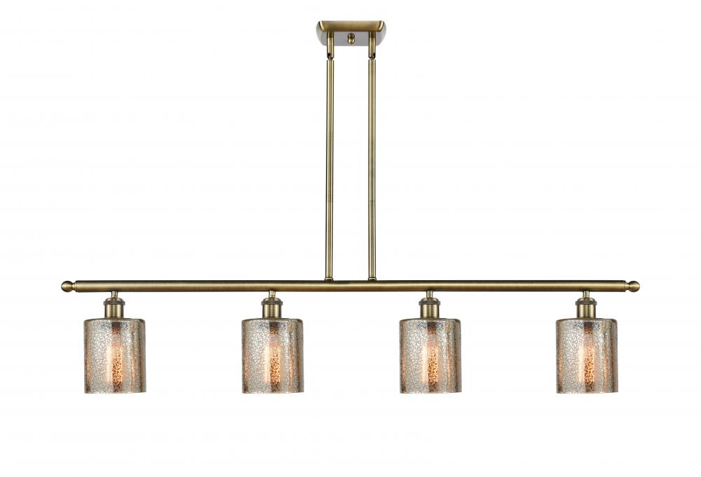 Cobbleskill - 4 Light - 48 inch - Antique Brass - Cord hung - Island Light