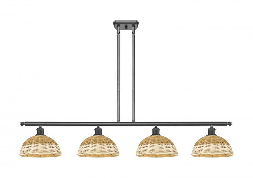 Bristol Natural II - 4 Light - 48 inch - Oil Rubbed Bronze - Stem Hung - Island Light