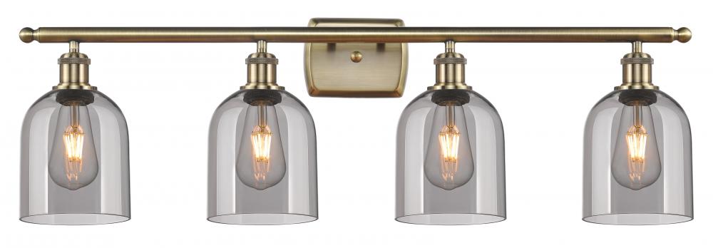 Bella - 4 Light - 36 inch - Antique Brass - Bath Vanity Light