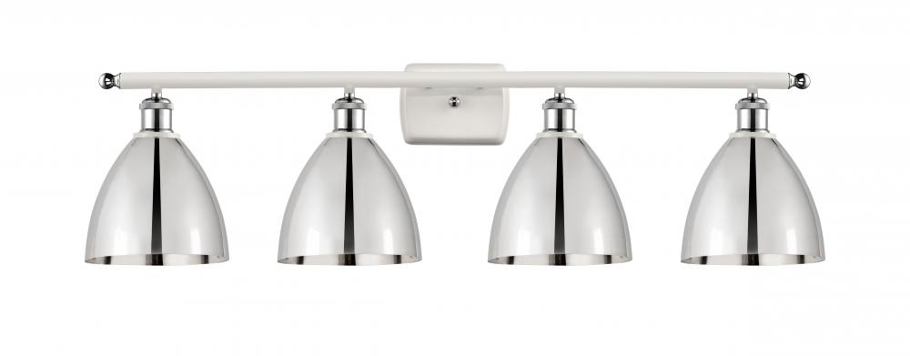 Bristol - 4 Light - 38 inch - White Polished Chrome - Bath Vanity Light