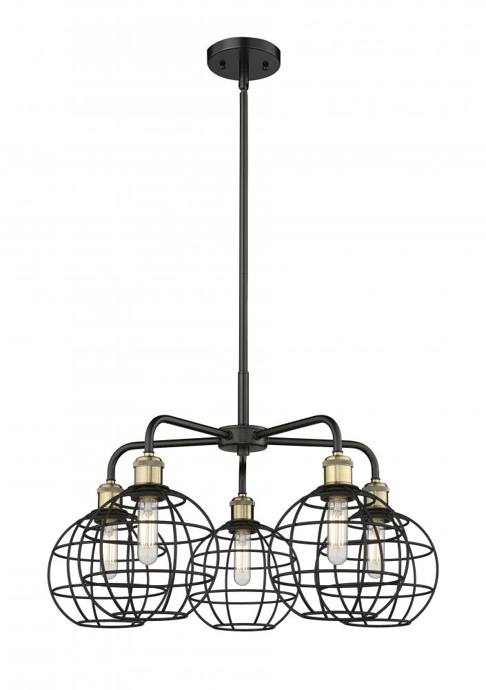 Lake Placid - 5 Light - 26 inch - Black Antique Brass - Chandelier