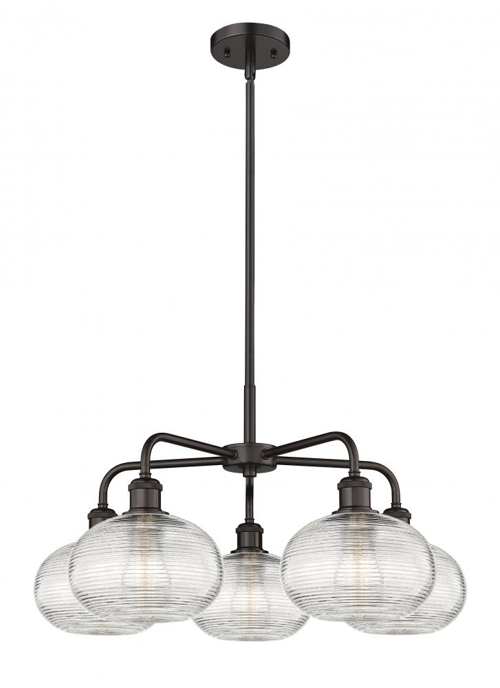 Ithaca - 5 Light - 26 inch - Oil Rubbed Bronze - Chandelier