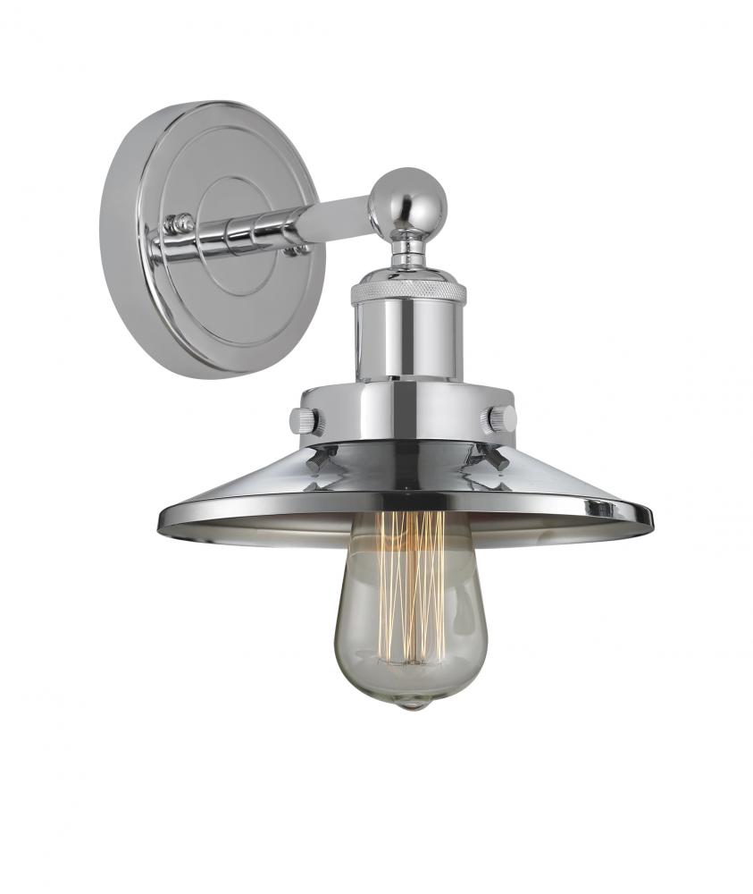 Railroad - 1 Light - 8 inch - Polished Chrome - Sconce