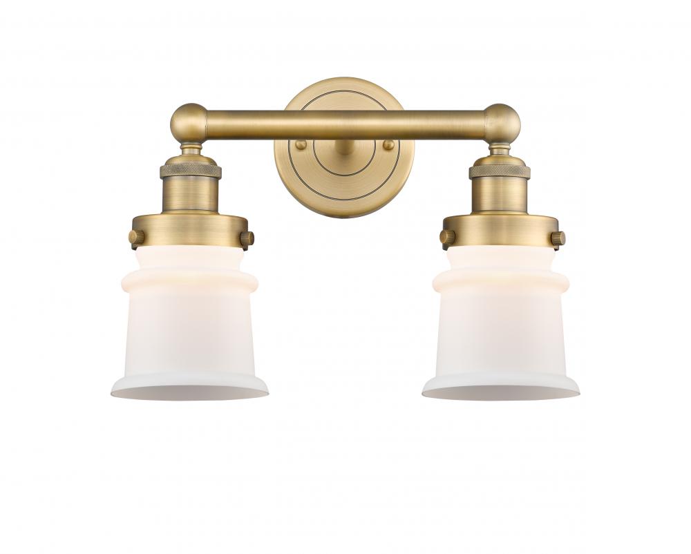 Canton - 2 Light - 14 inch - Brushed Brass - Bath Vanity Light