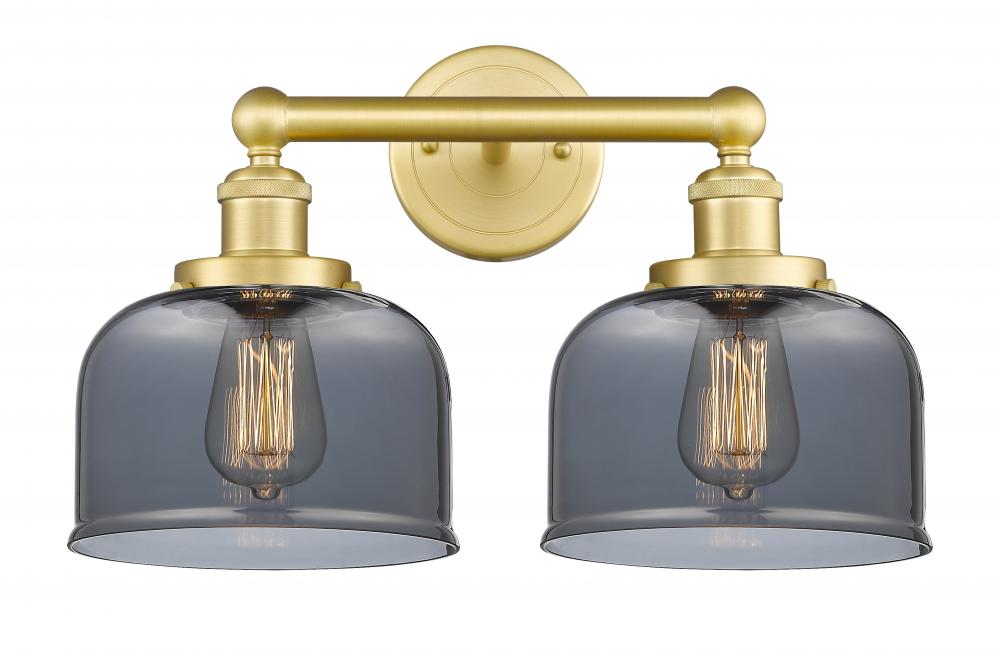 Bell - 2 Light - 17 inch - Satin Gold - Bath Vanity Light