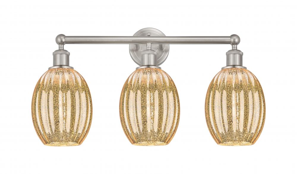 Preston Bulb - 3 Light - 24 inch - Brushed Satin Nickel - Bath Vanity Light