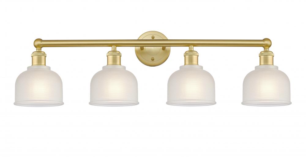 Dayton - 4 Light - 33 inch - Satin Gold - Bath Vanity Light