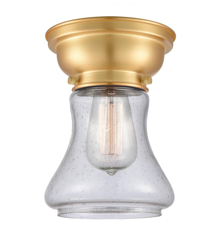 Bellmont - 1 Light - 6 inch - Satin Gold - Flush Mount