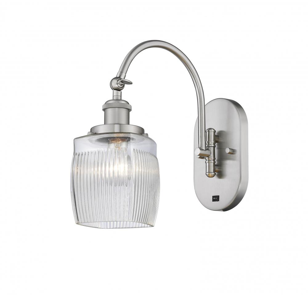 Colton - 1 Light - 6 inch - Brushed Satin Nickel - Sconce