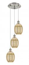 Innovations Lighting 113B-3P-SN-G459-6ME - Preston Bulb - 3 Light - 13 inch - Brushed Satin Nickel - Cord Hung - Multi Pendant