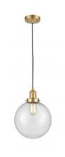 Innovations Lighting 201C-SG-G204-10-LED - Beacon - 1 Light - 10 inch - Satin Gold - Cord hung - Mini Pendant