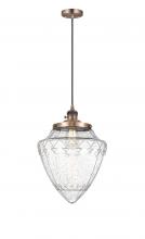 Innovations Lighting 201CSW-AC-G664-12 - Bridgeton - 1 Light - 16 inch - Antique Copper - Cord hung - Mini Pendant