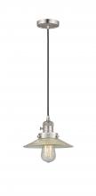 Innovations Lighting 201CSW-SN-G2-LED - Halophane - 1 Light - 9 inch - Brushed Satin Nickel - Cord hung - Mini Pendant