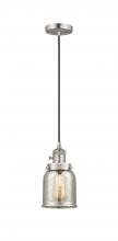 Innovations Lighting 201CSW-SN-G58-LED - Bell - 1 Light - 5 inch - Brushed Satin Nickel - Cord hung - Mini Pendant