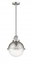 Innovations Lighting 201CSW-SN-HFS-84-SN - Hampden - 1 Light - 9 inch - Brushed Satin Nickel - Cord hung - Mini Pendant