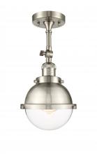 Innovations Lighting 201F-SN-HFS-62-SN-LED - Hampden - 1 Light - 7 inch - Brushed Satin Nickel - Semi-Flush Mount