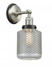 Innovations Lighting 203SN-BPBK-HRBK-G262 - Stanton - 1 Light - 6 inch - Brushed Satin Nickel - Sconce