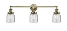 Innovations Lighting 205-AB-G52 - Bell - 3 Light - 30 inch - Antique Brass - Bath Vanity Light