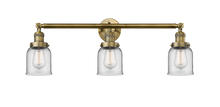 Innovations Lighting 205-BB-G52 - Bell - 3 Light - 30 inch - Brushed Brass - Bath Vanity Light