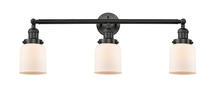Innovations Lighting 205-BK-G51 - Bell - 3 Light - 30 inch - Matte Black - Bath Vanity Light