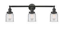 Innovations Lighting 205-BK-G52 - Bell - 3 Light - 30 inch - Matte Black - Bath Vanity Light