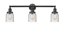 Innovations Lighting 205-BK-G54 - Bell - 3 Light - 30 inch - Matte Black - Bath Vanity Light