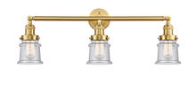 Innovations Lighting 205-SG-G184S-LED - Canton - 3 Light - 30 inch - Satin Gold - Bath Vanity Light