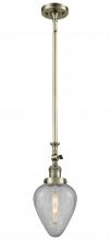 Innovations Lighting 206-AB-G165-LED - Geneseo - 1 Light - 7 inch - Antique Brass - Stem Hung - Mini Pendant