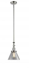  206-PN-G42 - Cone - 1 Light - 8 inch - Polished Nickel - Stem Hung - Mini Pendant