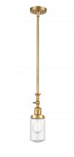 Innovations Lighting 206-SG-G314-LED - Dover - 1 Light - 5 inch - Satin Gold - Stem Hung - Mini Pendant