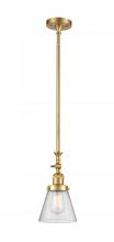 Innovations Lighting 206-SG-G64 - Cone - 1 Light - 6 inch - Satin Gold - Stem Hung - Mini Pendant