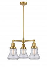 Innovations Lighting 207-SG-G194-LED - Bellmont - 3 Light - 18 inch - Satin Gold - Stem Hung - Chandelier