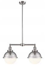 Innovations Lighting 209-SN-HFS-81-SN-LED - Hampden - 2 Light - 18 inch - Brushed Satin Nickel - Stem Hung - Island Light