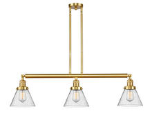 Innovations Lighting 213-SG-G44-LED - Cone - 3 Light - 40 inch - Satin Gold - Stem Hung - Island Light