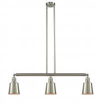 Innovations Lighting 213-SN-M9-SN-LED - Addison - 3 Light - 38 inch - Brushed Satin Nickel - Stem Hung - Island Light