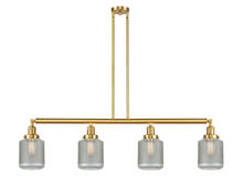 Innovations Lighting 214-SG-G262-LED - Stanton - 4 Light - 51 inch - Satin Gold - Stem Hung - Island Light