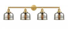 Innovations Lighting 215-SG-G78 - Bell - 4 Light - 45 inch - Satin Gold - Bath Vanity Light