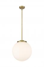 Innovations Lighting 221-1S-BB-G201-14 - Beacon - 1 Light - 16 inch - Brushed Brass - Stem Hung - Pendant