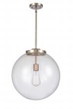 Innovations Lighting 221-1S-SN-G204-16-LED - Beacon - 1 Light - 16 inch - Brushed Satin Nickel - Cord hung - Pendant