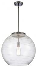 Innovations Lighting 221-3S-BK-G1213-18 - Athens Deco Swirl - 3 Light - 18 inch - Matte Black - Cord hung - Pendant