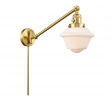 Innovations Lighting 237-SG-G531 - Oxford - 1 Light - 8 inch - Satin Gold - Swing Arm