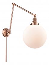 Innovations Lighting 238-AC-G201-10 - Beacon - 1 Light - 10 inch - Antique Copper - Swing Arm