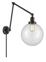 Innovations Lighting 238-BK-G202-10 - Beacon - 1 Light - 10 inch - Matte Black - Swing Arm