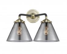 Innovations Lighting 284-2W-BAB-G43-LED - Cone - 2 Light - 16 inch - Black Antique Brass - Bath Vanity Light