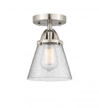 Innovations Lighting 288-1C-SN-G64-LED - Cone - 1 Light - 6 inch - Brushed Satin Nickel - Semi-Flush Mount