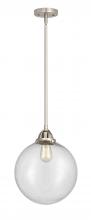  288-1S-SN-G204-12-LED - Beacon - 1 Light - 12 inch - Brushed Satin Nickel - Cord hung - Mini Pendant