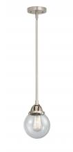  288-1S-SN-G204-6-LED - Beacon - 1 Light - 6 inch - Brushed Satin Nickel - Cord hung - Mini Pendant