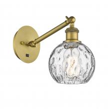 Innovations Lighting 317-1W-BB-G1215-6 - Athens Water Glass - 1 Light - 6 inch - Brushed Brass - Sconce