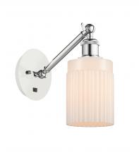 Innovations Lighting 317-1W-WPC-G341-LED - Hadley - 1 Light - 5 inch - White Polished Chrome - Adjustable Sconce