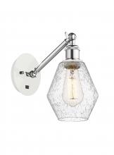 Innovations Lighting 317-1W-WPC-G654-6-LED - Cindyrella - 1 Light - 6 inch - White Polished Chrome - Adjustable Sconce